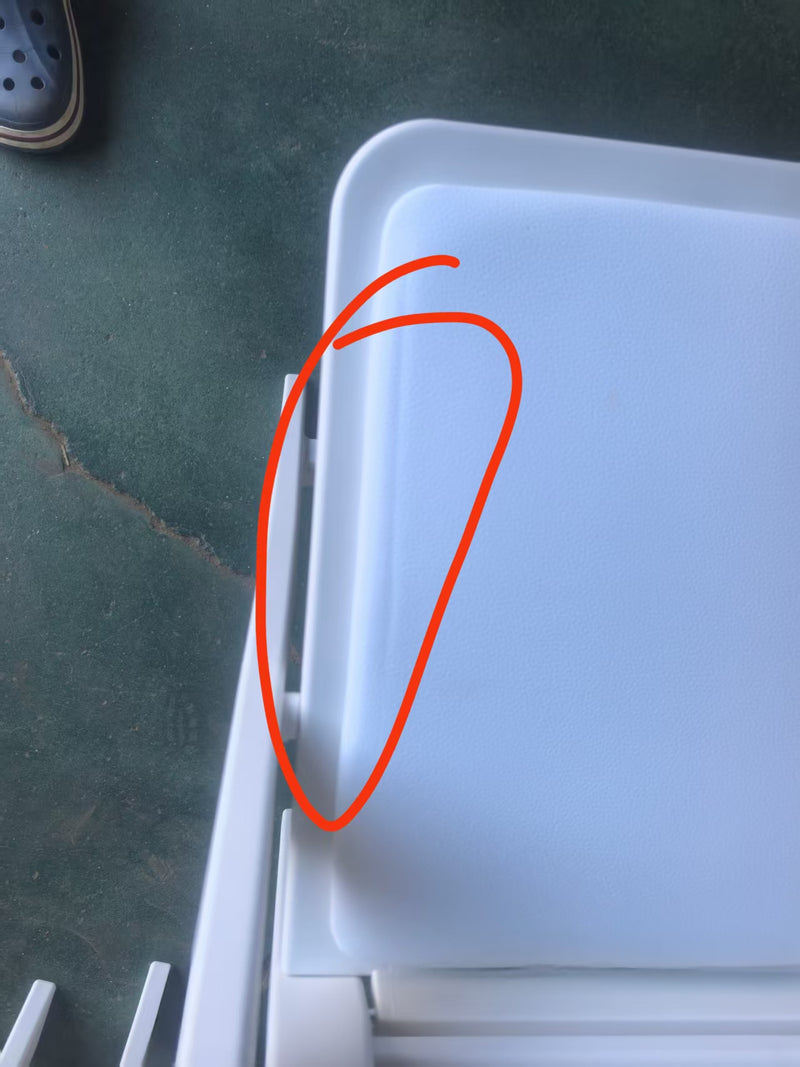 Seat height measured at 45 cm — within tolerance, but frame gauge was thin