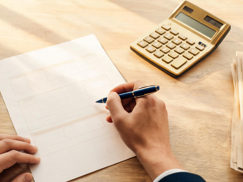 Price negotiation desk — reviewing factory cost breakdown and quote comparison with supplier